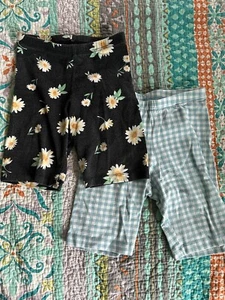 Lot of 2 Old Navy Long Biker Shorts for Girls - Size M (8) cotton blend - Picture 1 of 7