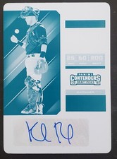 2018 Panini Contenders Draft Picks Keibert Ruiz RC Cyan Printing Plate AUTO 1/1