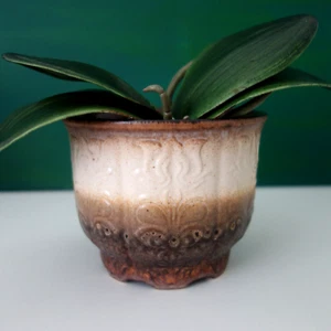 Scheurich WGP Blumentopf Übertopf Keramik 60er 70er Design Ø 12,3 wie neu - Bild 1 von 9