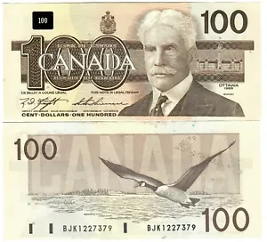 Canada 100 Dollars 1988 UNC "BJK" Knight/Thiessen - Picture 1 of 1
