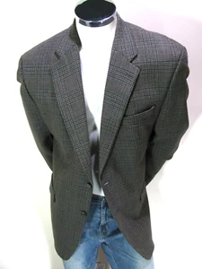 Ralph Lauren Blazer Mens 44L Olive Plaid Wool Suit Jacket Single Vent Sport Coat - Picture 1 of 16