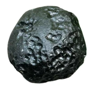 Meteorit Tektit Fossilien Mineralien Meteorgestein 29g Natur Black Space Lucky - Bild 1 von 11