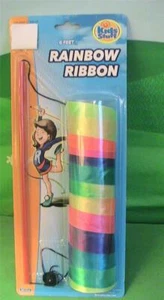 Kids Stuff Rainbow Ribbon and Wand Pretend Gymnastics Play - Picture 1 of 1