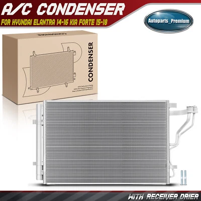 1xCondensador AC con receptor secador para Hyundai Elantra Elantra GT Kia Forte Forte5 Foto 1 de 4