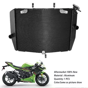 Radiator Cooling Engine Cooler For Kawasaki ZX-6R ZX636 2024-2025 Black`` - Picture 1 of 14