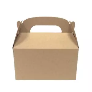 Treat Box Party Favor Desert Boxes Lolly Candy Brown Paper Gift Boxes Bulk - Picture 1 of 6