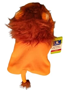 Dog's Hoodie Coat, XS, Warm Lion Costume, NEW w/TAG, by Top Paw w/Slit For Leash - Picture 1 of 11