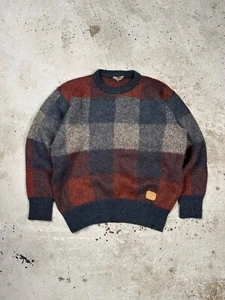 Vintage 90s Paul & Shark Check Wool Sweater Jumper Knit - Picture 1 of 9