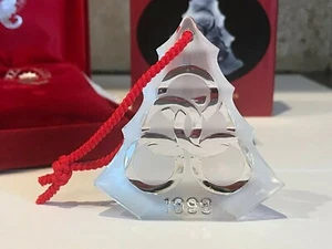 RARE WATERFORD CRYSTAL 1999 12 DAYS OF CHRISTMAS ORNAMENT 5 GOLDEN RINGS DATED - Picture 1 of 5