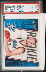 PSA 8 2016-17 Prestige Domantas Sabonis Acetat Rookie Karte RC #18 Thunder - Bild 1 von 2