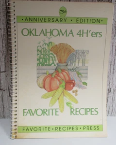 Vintage 75th Anniversary Edition - Oklahoma 4H'ers Favorite Recipes, 1984 - Foto 1 di 6