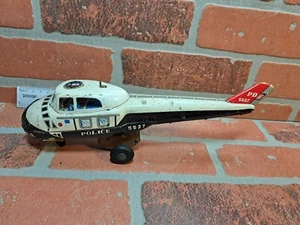 Vintage Tin Police Helicopter Suzuki And Edward's - Picture 1 of 5