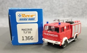 VTG ROCO HO 1:87 MAGIRUS TFL16 FIRE TRUCK 1366 W/BOX MADE IN AUSRTIA - Picture 1 of 13