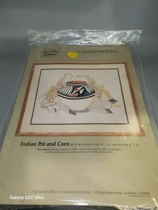 Vtg Something Special Indian Pot and Corn Candlewicking 80174 - Picture 1 of 3