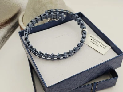 Alex &  Ani Gypsy Vintage  66 Wrap Blue Expandable Bracelet  Silver New 💙   - Image 1 of 4