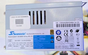 SEASONIC SS-600ES ACTIVE PFC 3 POWER SUPPLY 600W - Afbeelding 1 van 9