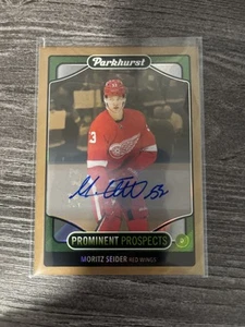 2021-22 Parkhurst Moritz Seider Prominent Prospects Autograph #PP14 - Picture 1 of 2