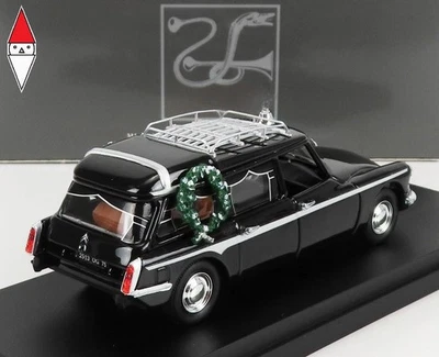 1/43 RIO CITROEN DS19 BREAK  - HEARSE - FUNERAL CAR WITH COFFIN 1963 BLACK - Immagine 1 di 2