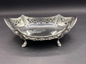 Antike Pralinenschale Anbietschale Bonbon Dish Sheffield 1924 - Bild 1 von 8