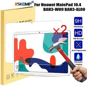 2Pcs Huawei MatePad 10.4 / 10.8 / T8 8.0 Tempered Glass Screen Protector Clear - Picture 1 of 35