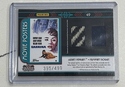 2011 Americana Movie Posters Materials Sabrina, Hepburn Bogaert SSP /499 Swatch - Image 1 of 2