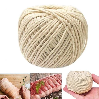 70M Cooking Tools Butcher's Cotton Twine Meat Barbecue Sausage Tie Meat Strings - Image 1 of 4