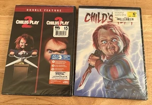 Child's Play 2/Child's Play 3 & 20th Anniversary Child’s Play 1-Brand New Sealed - Foto 1 di 2