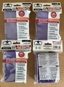 4x (80ct) Packungen Ultimate Guard LILA 320 TOTAL MATT Standard Hüllen - Bild 1 von 1