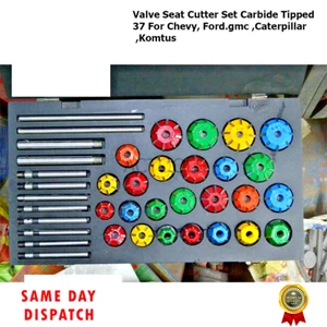 Valve Seat Cutter Set Carbide Tipped 37 For Chevy, Ford.gmc ,Caterpillar ,Komtus - Foto 1 di 10