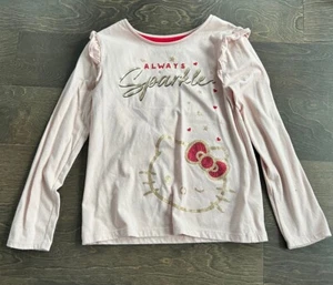 Girls Pink Hello Kitty Longsleeve Shirt Size 7/8 - Picture 1 of 3