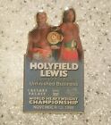 1999 Championship Evander Holyfield Vs Lewis Boxing Pinback Button Boxer
