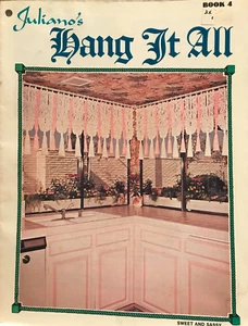 Macramé HANG IT ALL Hanging Valance Plant Wall Designs Decorator Patterns 1977 - Picture 1 of 7