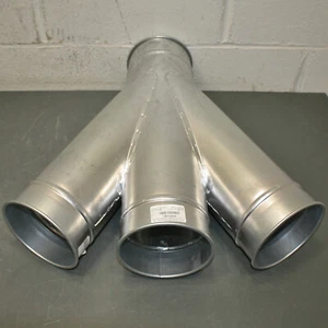 Nordfab 30° Wye Doppelabzweigverschraubung 8040101067, 6" Kanal, 22 GA Stahl Quick Fit - Bild 1 von 9