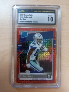 Tarjeta de novato Donruss Optic CeeDee 2020 cordero rojo Mojo clasificación Prizm radiocontrol #156 csg 10 - Imagen 1 de 1