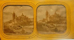 8 vues stéréoscopiques - " transparentes" - 8,5 x 17 cm-1885/90 - nuit et jour - Foto 1 di 5