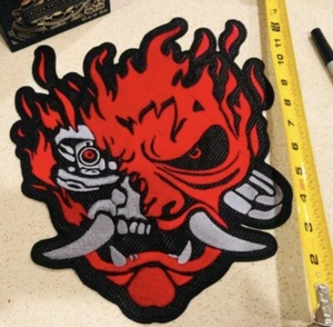 Large Oni Demon Patch - Jdm - Cyber Demon - Robotic Manga E Gamer Cosplay Con - Picture 1 of 5