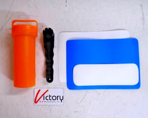 NEW Inflatable Raft / Paddle Board Repair Kit | x3 PVC Patches & Valve Wrench - Picture 1 of 9