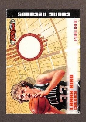 2006-07 Topps Full Court Court Records Game Worn Jersey #CR1 Larry Bird /499 - Image 1 of 3