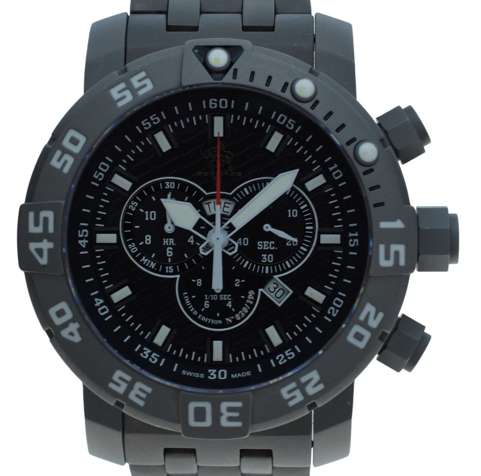 Reloj Hombre 53mm Invicta Sea Base Titanio Blanco Edición Limitada! Ref: 14281! Foto 1 de 4