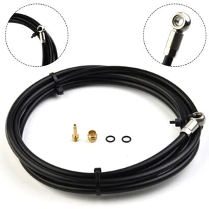 2m Fit Magura-Mt4/mt5/mt6/mt7/mt8 & Mt Trail Rubber Black Bike Brake Hose Set - Picture 1 of 12