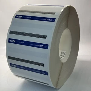 Etiquetas de identificación de piezas de JS Ford y Motorcraft 3000 etiquetas por rollo - Imagen 1 de 4