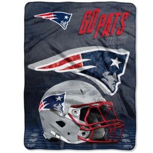 New NFL New England Patriots Silk Touch Plush Super Soft Blanket X-Large 60"x80" - Picture 1 of 1