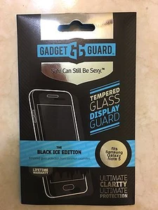 Gadget Guard Samsung Galaxy Note 5 Tempered Glass Black Ice Screen Protector - Picture 1 of 3