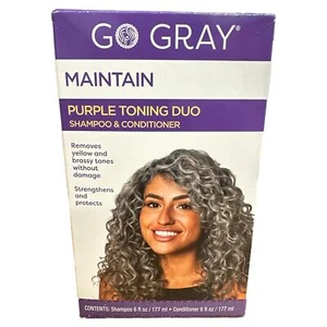 Go Gray Purple Toning Duo Embrace Your Gray Shampoo and Conditioner - Picture 1 of 2