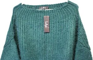 Lulus Eyelash Knit Sweater Dark Emerald Small