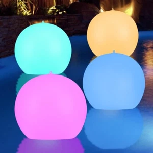 4 Pack Solar Floating Pool Lights Inflatable Waterproof IP68, 14” Solar Swimming - Picture 1 of 7