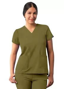 Adar Addition Scrubs For Women - Modern V-Neck Scrub Top - Picture 1 of 161