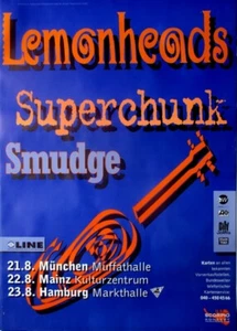 LEMONHEADS - 1994 - Superchunk - Smudge - In Concert Tour - Poster - Picture 1 of 1