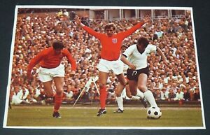 #6 GEOFF HURST ALLEMAGNE-ANGLETERRE COUPE MONDE 1966 HERBA-VERLAG FOOTBALL 1974