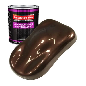 Restoration Shop Mahogany Brown Metallic Acrylic Urethane Gallon Only Auto Paint - Picture 1 of 5